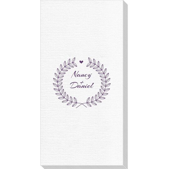 Heart and Wreath Deville Guest Towels
